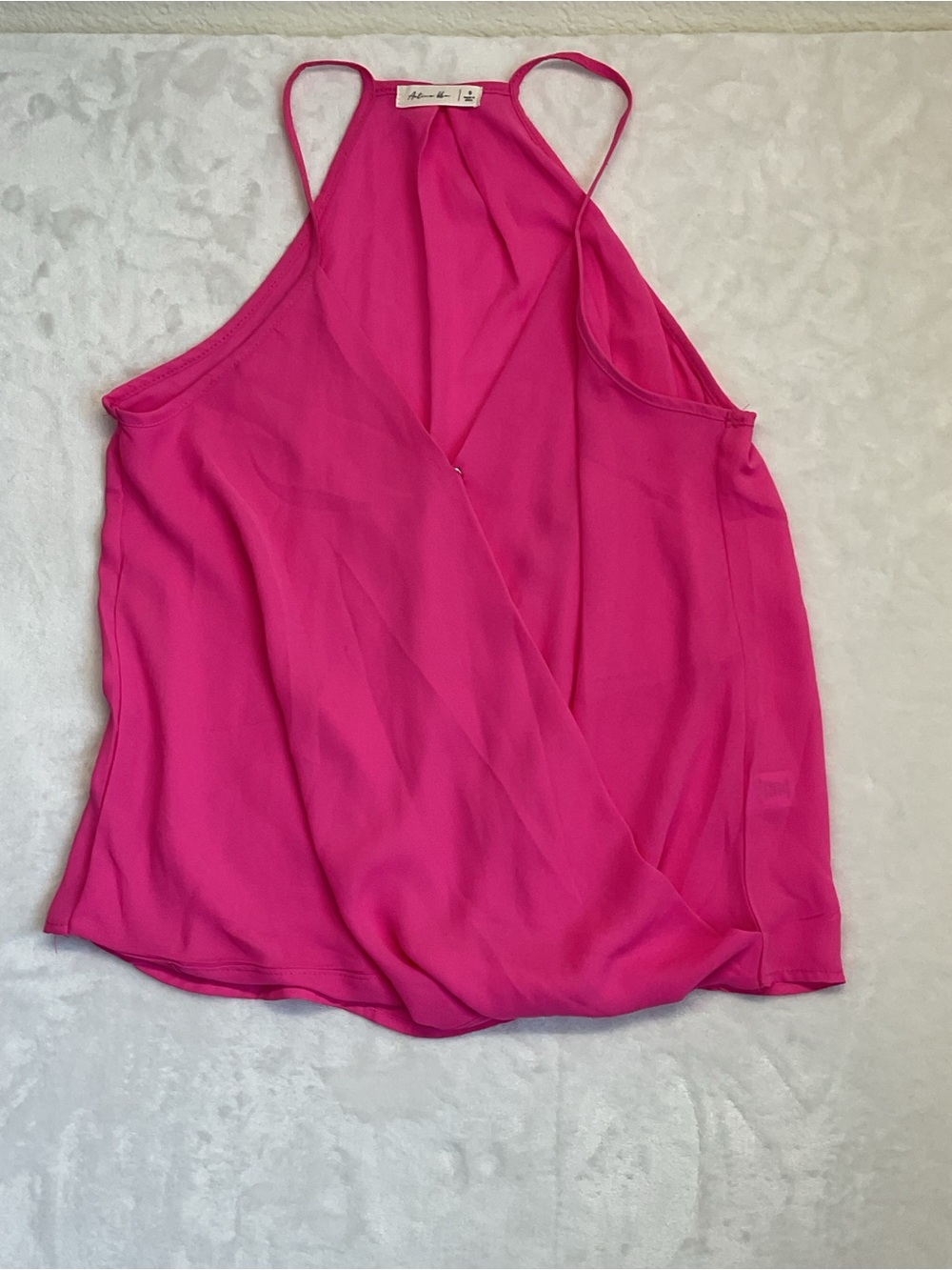 Active USA Hot Pink Draped Halter Cami